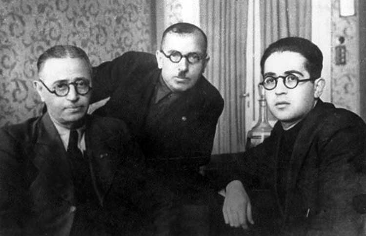 Ü.Hacıbəyli, S.Hacıbəyov, A.Rəcəbli. Tiflis